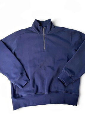YPB Men’s Navy Quarter Zip Sweatshirt Size Small